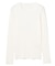 【BEIGE、ecru/WEB限定・洗える】RIB TOPS /  コットンシルクロングスリーブトップス