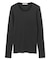 【BEIGE、ecru/WEB限定・洗える】RIB TOPS /  コットンシルクロングスリーブトップス