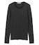 【BEIGE、ecru/WEB限定・洗える】RIB TOPS /  コットンシルクロングスリーブトップス