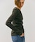 【BEIGE、ecru/WEB限定・洗える】RIB TOPS /  コットンシルクロングスリーブトップス
