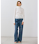 【BEIGE、ecru/WEB限定・洗える】RIB TOPS /  コットンシルクハイネックトップス