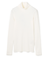 【BEIGE、ecru/WEB限定・洗える】RIB TOPS /  コットンシルクハイネックトップス