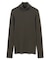 【BEIGE、ecru/WEB限定・洗える】RIB TOPS /  コットンシルクハイネックトップス