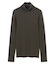【BEIGE、ecru/WEB限定・洗える】RIB TOPS /  コットンシルクハイネックトップス