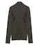【BEIGE、ecru/WEB限定・洗える】RIB TOPS /  コットンシルクハイネックトップス