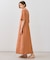 【BEIGE、ecru/WEB限定・洗える】JERSEY STITCH / コットンAラインワンピース