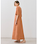 【BEIGE、ecru/WEB限定・洗える】JERSEY STITCH / コットンAラインワンピース