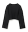 【BEIGE、ecru/WEB限定・洗える】LOOP BACK / コットンスウェットクロップドトップス