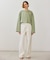 【BEIGE、ecru/WEB限定・洗える】LOOP BACK / コットンスウェットクロップドトップス