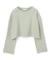 【BEIGE、ecru/WEB限定・洗える】LOOP BACK / コットンスウェットクロップドトップス