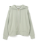 【BEIGE、ecru/WEB限定・洗える】LOOP BACK / オーバサイズコットンパーカー