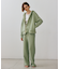 【BEIGE、ecru/WEB限定・洗える】LOOP BACK / コットンワイドストレートパンツ
