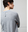 【洗える】POMPE / ウールカシミヤ配色リブクルーネック