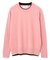 【洗える】POMPE / ウールカシミヤ配色リブクルーネック