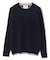 【洗える】POMPE / ウールカシミヤ配色リブクルーネック