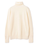 【WEB限定・洗える】ALSACE / パール釦タートルネックウールニット