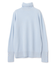【WEB限定・洗える】ALSACE / パール釦タートルネックウールニット