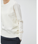 【洗える】WILLOW / アシンメトリーレースクルーネックニット