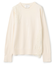 【洗える】WILLOW / アシンメトリーレースクルーネックニット
