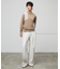 【洗える】WILLOW / アシンメトリーレースクルーネックニット