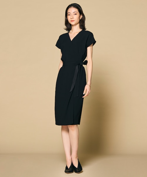 洗える・L-size】CINDY / ラップワンピース｜ベイジの通販｜&mall