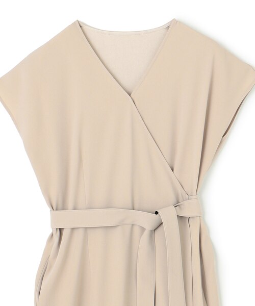 洗える・L-size】CINDY / ラップワンピース|ベイジの通販|&mall 洗える・L-size】CINDY / ラップワンピース|ベイジの通販|&mall