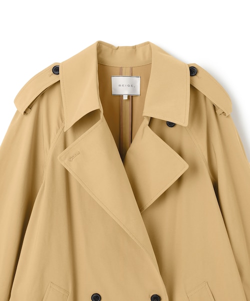 IBERIS / オーバーサイズトレンチコート｜ベイジの通販｜&mall（アンド