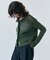 【洗える】THYME / クルーネックコットンメッシュカーディガン