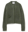 【洗える】THYME / クルーネックコットンメッシュカーディガン