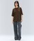 【BEIGE、ecru/WEB限定・洗える】FINE DRY TOUCH / ねじりデザインコットンオーバーサイズTシャツ