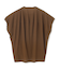 【BEIGE、ecru/WEB限定・洗える】FINE DRY TOUCH / ねじりデザインコットンクルーネックTシャツ