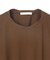 【BEIGE、ecru/WEB限定・洗える】FINE DRY TOUCH / ねじりデザインコットンクルーネックTシャツ