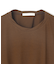 【BEIGE、ecru/WEB限定・洗える】FINE DRY TOUCH / ねじりデザインコットンクルーネックTシャツ