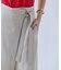CAROLE / リネンライクラップワイドパンツ