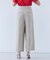 CAROLE / リネンライクラップワイドパンツ