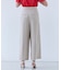 【L-size】CAROLE / リネンライクラップワイドパンツ