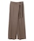 【L-size】CAROLE / リネンライクラップワイドパンツ