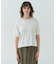 【洗える】NADIA / レザーポケット付き半袖ニットTシャツ