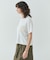 【洗える】NADIA / レザーポケット付き半袖ニットTシャツ