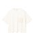 【洗える】NADIA / レザーポケット付き半袖ニットTシャツ