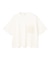 【洗える】NADIA / レザーポケット付き半袖ニットTシャツ