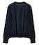 【洗える】NADIA / バックオーガンジークルーネックカーディガン