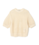 【洗える】ALOE / コットンメッシュ半袖クルーネックニット