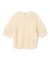 【洗える】ALOE / コットンメッシュ半袖クルーネックニット