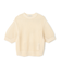 【洗える】ALOE / コットンメッシュ半袖クルーネックニット