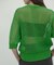 【洗える】ALOE / コットンメッシュ半袖クルーネックニット