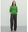 【洗える】ALOE / コットンメッシュ半袖クルーネックニット