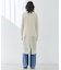 【洗える】OPTICAL / ペーパーヤーンVネックロングカーディガン
