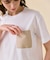 【WEB限定・洗える】TORENIA / レザーポケットコットンクルーネックTシャツ