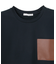 【WEB限定・洗える】TORENIA / レザーポケットコットンクルーネックTシャツ